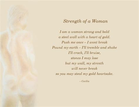 Image and poem depicting the strength that by CeciliasDesignStudio