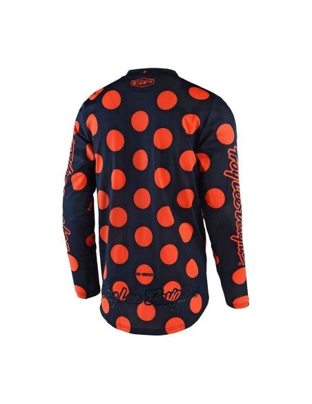 Maglia Fuoristrada Troy Lee Design GP Air Polka Dot Navy Orange