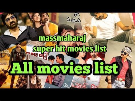 Ravi Teja All Super Hit Movies List Till Mass Maha Raj Ravi