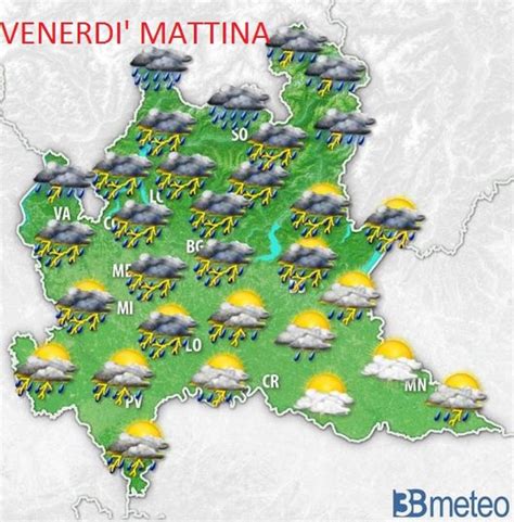 METEO LOMBARDIA VENERDI 5 Agosto TEMPORALI Anche FORTI 3B Meteo