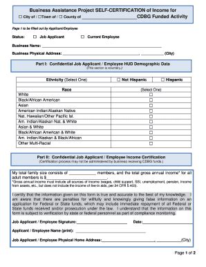 Fillable Online Hcd Ca Self Certification Form Fax Email Print Pdffiller