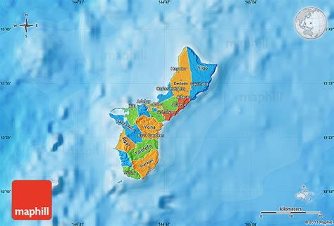 Political Map Of Guam