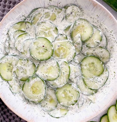 Einfacher Gurkensalat Mit Saurer Sahne Nur Minuten