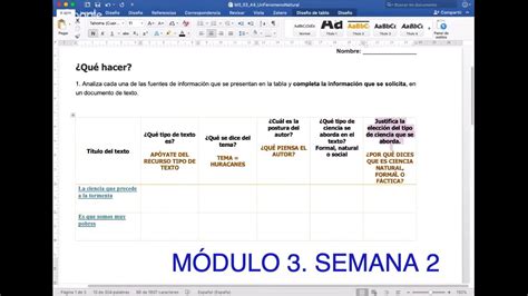 Actividad Integradora Modulo Semana Prepa En Linea Sep Tutorial