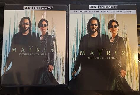 The Matrix Resurrections 4K Ultra HD BLU RAY Slipcover NO