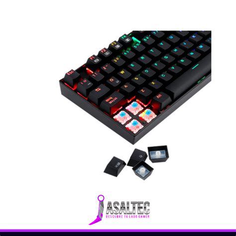 TECLADO GAMER Redragon Mitra K551 QWERTY SWITCH REDRAGON RED Negro