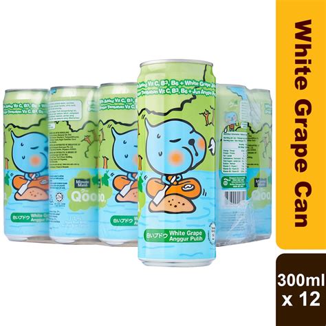 Minute Maid Qoo White Grape Can Carton 300mlx12 Shopee Malaysia