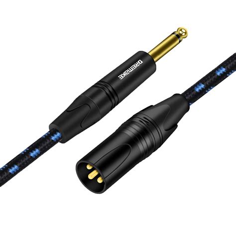 DREMAKE 40FT 1 4 Inch TS Male To XLR Male Unbalanced Audio Cable Mono