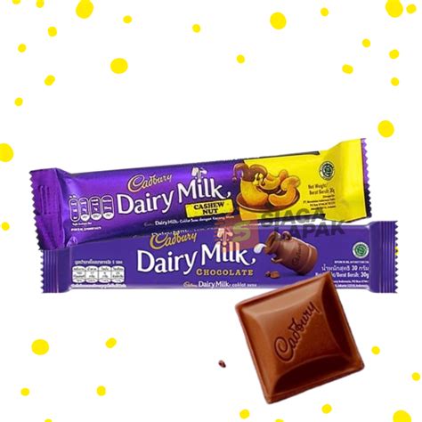 Cadbury Chocolate 30gr Assorted Flavors Dairy Milk Cashew Nut Shopee