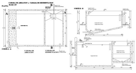 Water Tank Section Plan And Plumbing Drawing Details Dwg File Cadbull