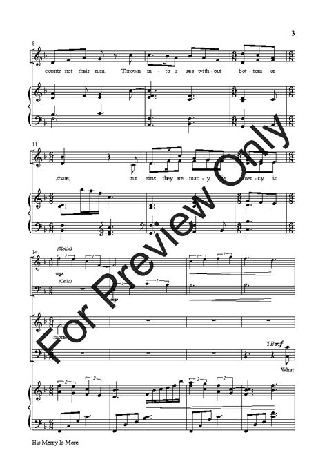 His Mercy is More (SATB ) by Matt Boswell & | J.W. Pepper Sheet Music