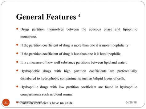 Partition coefficient