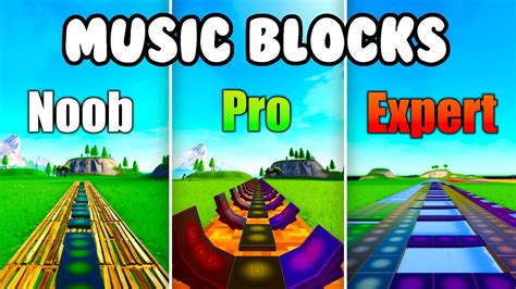 Fortnite Music Blocks Noob Vs Pro Vs Expert Youtube