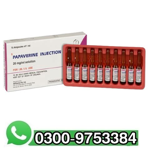 Papaverine Injection In Pakistan - 0300-9753384 | Buy Now