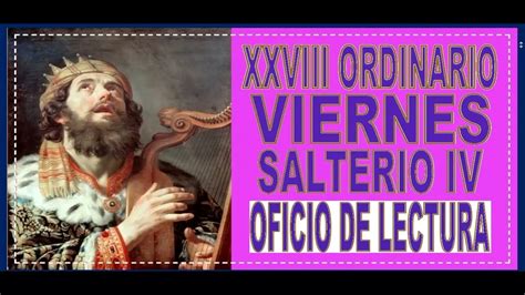 OFICIO DE LECTURA Viernes 14 De Octubre De 2022 XXVIII Ordinario