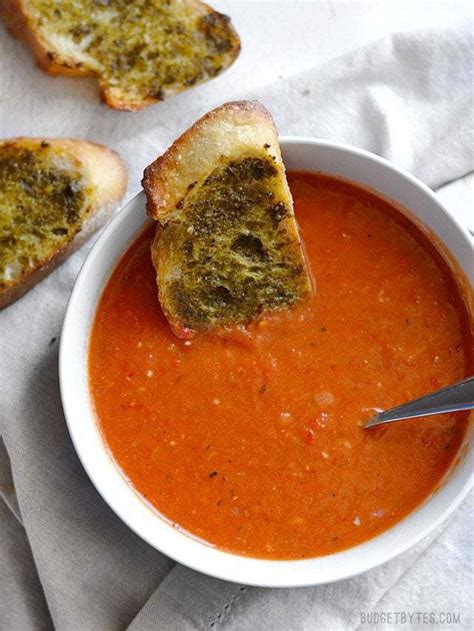 Roasted Red Pepper And Tomato Soup Budget Bytes