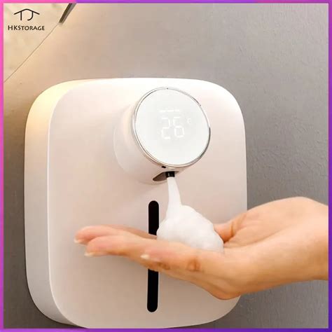 Hkstorage Wall Mount Automatic Foam Soap Dispensers Led Temperature