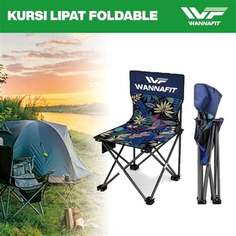 Jual Kursi Lipat Foldable Wannafit Camping Kursi Lipat Outdoor Portable