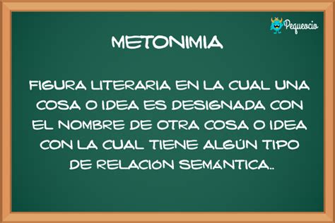 Qué Es La Metonimia Con Ejemplos Pequeocio