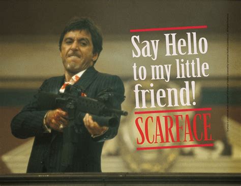 Scarface "Say Hello To My Little Friend" (glass poster) – Aftermath Music