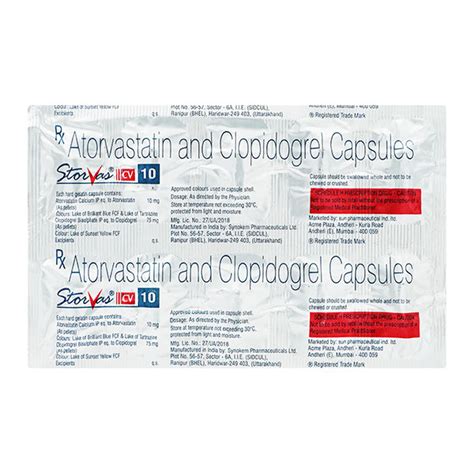 Storvas Cv 10mg Capsule 10s Price Uses Side Effects Netmeds