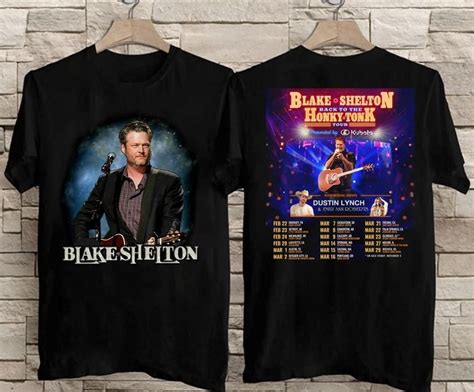 New Blake Shelton Back To The Honky Tonk Tour T Shirt Walmart