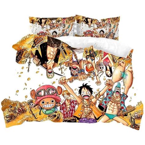 Housse De Couette One Piece Manga Luffy Zoro One Piece Anime Motif 3D