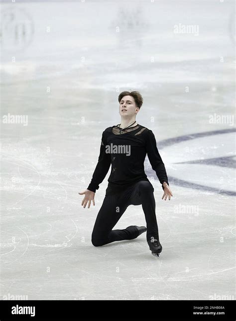 Nika Egadze of Georgia performs during men's free skating at the ISU ...
