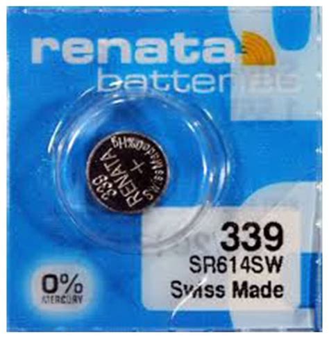 5 X Sr614 Sr614sw 339 Renata Silver Oxide Battery Ausbatteries