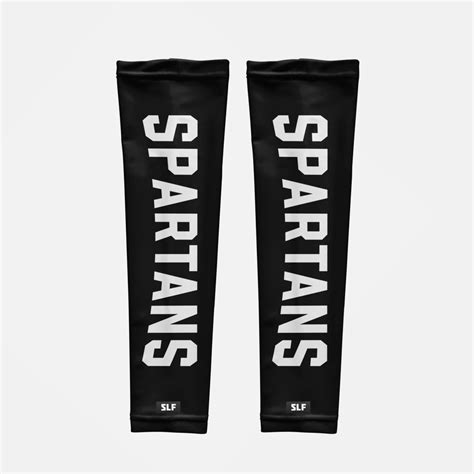 Spartans Black Uv Arm Sleeves Pair Sleefs