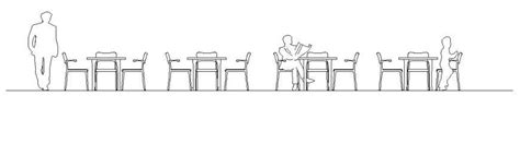 Cafe bar furniture blocks cad drawing details dwg file - Cadbull