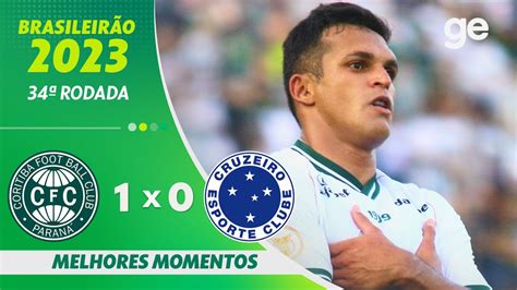 CORITIBA 1 X 0 CRUZEIRO MELHORES MOMENTOS 34ª RODADA DO BRASILEIRÃO