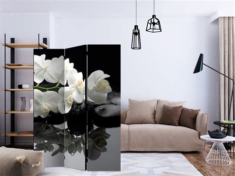 Paravent Design Spa Stones And Orchid Room Dividers Paravents