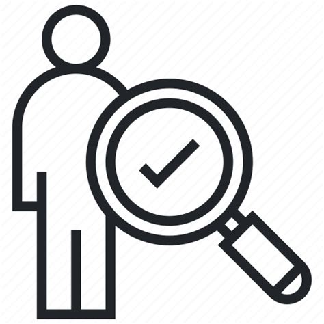 Candidate Find Employee Magnifier Recruitment Search Employee Icon