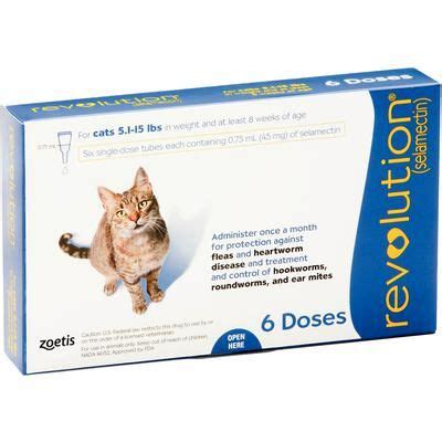 Revolution Feline 5.1-15 lb, Blue , 6/Pkg ,ZOETIS 10000321 | Allmedtech.com