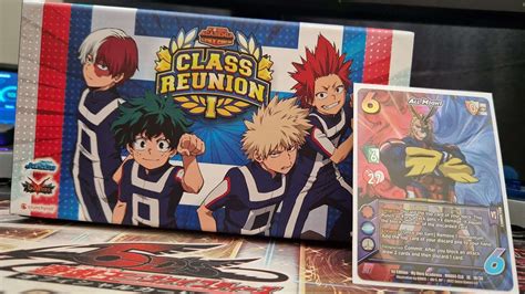 My Hero Academia Universus Ccg Class Reunion Box Opening Youtube