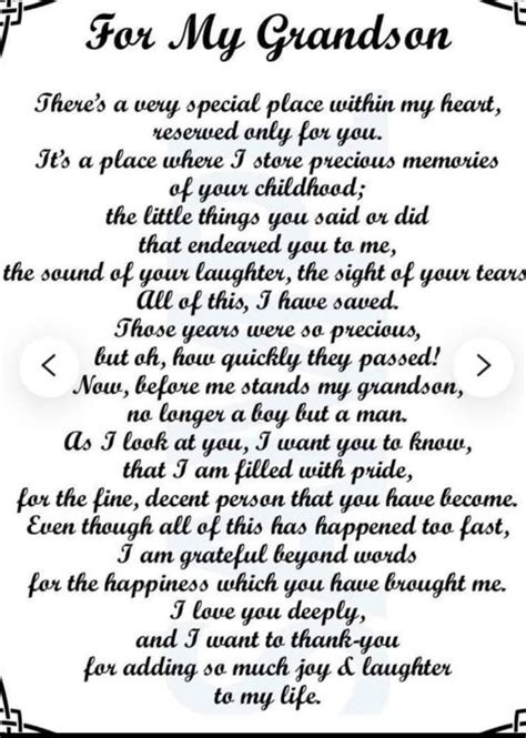 Poem For My Grandson Heartwarming Quotes