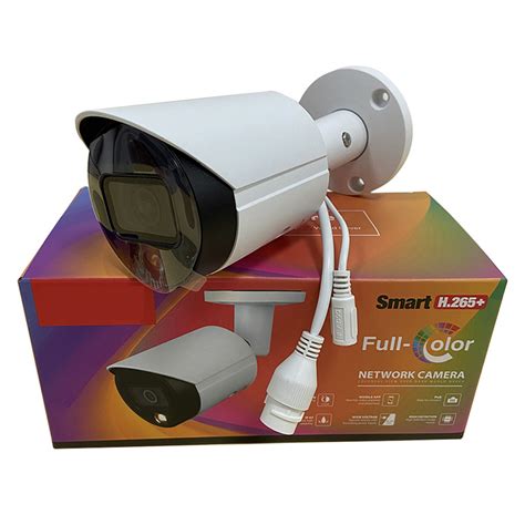 Built In Mic Dahua Full Color Night Vision Bullet 4MP Poe IP Camera Ipc