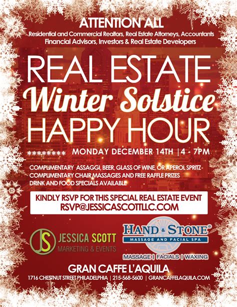 Real Estate Winter Solstice Happy Hour Philly Happening