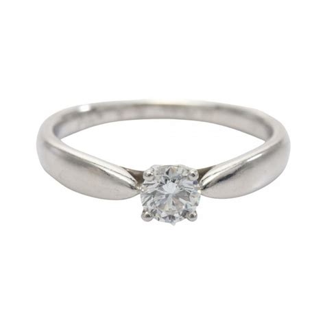 【日本直送】 中古tiffany And Co B Harmony Round Brilliant Engagement 婚戒 戒指 Pt950