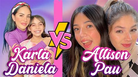 KARLA Y DANIELA BUSTILLO Vs ALLISON Y PAU A QUIÉN ESCOGES YouTube