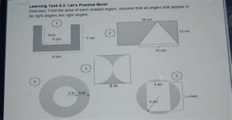 Solved Learning Task 6 2 Let S Practice More Direction Find The