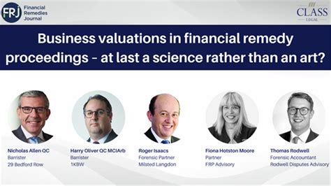 Financial Remedies Journal Watch Business Valuations In Financial