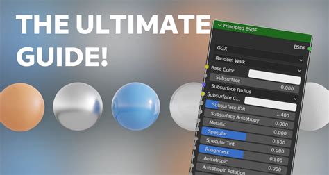 Principled Bsdf For Physically Based Rendering In Blender