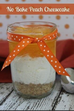 No Bake Peach Cheesecake In Jar Savings Lifestyle