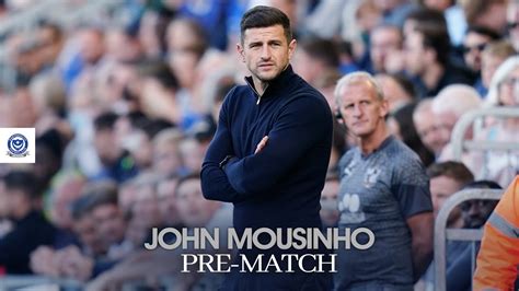 John Mousinho Pre Match Pompey Vs Carlisle United Youtube