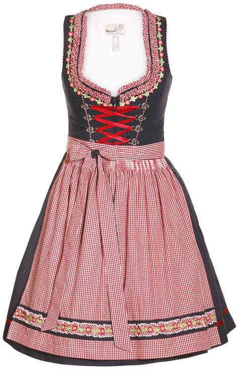 Marjo Minidirndl Tlg Cm Modell Blanda Blaurot Bestellen