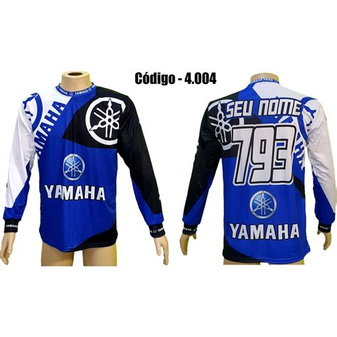 Camisa Camiseta Motocross Trilha Off Road Personalizada Yamaha 4 004