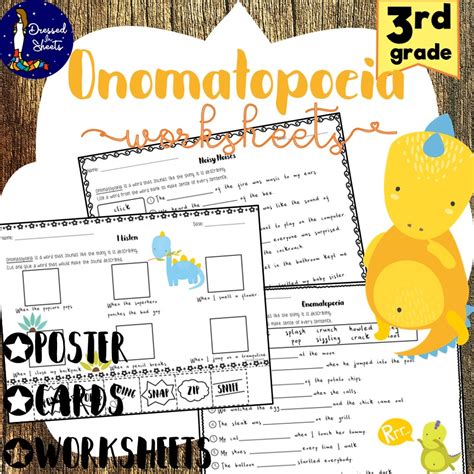 Worksheets 4th Grade Onomatopoeia Examples