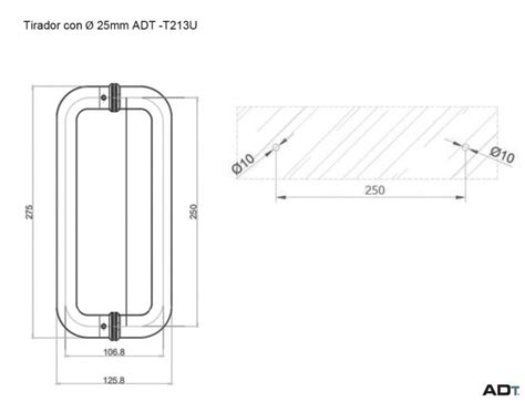 Tirador Con Di Metro De Mm Adt T U Adetec